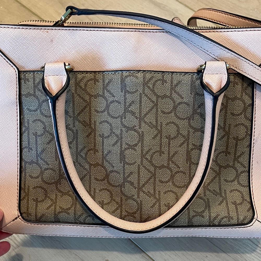 Calvin Klein Blush and Taupe Satchel - Picture 9 of 14